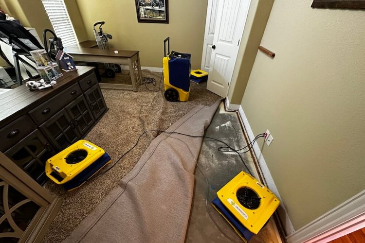 water damage restoration equipment