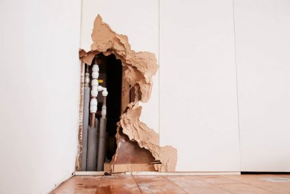 burst pipe