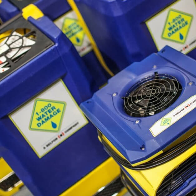 1-800 WATER DAMAGE drying equipment